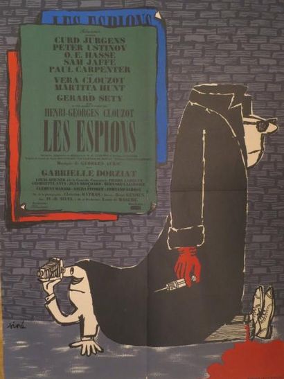 null "LES ESPIONS"de Henri-Georges Clouzot avec Vera Clouzot, Curd Jurgens

Affichette...