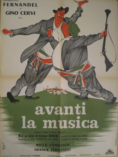 null "AVANTI, LA MUSICA" de George Bianchi avec Fernandel, Gino Cervi

(En avant...