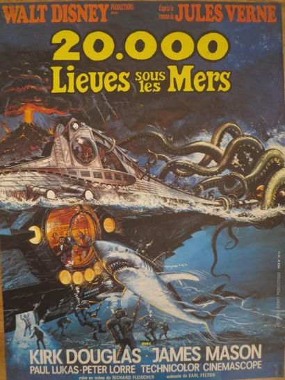 null "20 000 LIEUES SOUS LES MERS" de Richard Fleischer, d'après Jules Verne

Affichette...