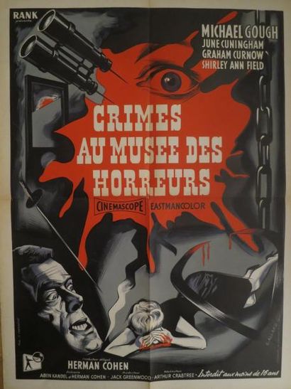 null "CRIMES AU MUSEE DES HORREURS" de Arthur Crabtree avec Michael Gough, Shirley...