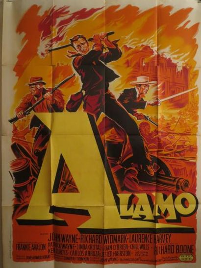 null "ALAMO" de et avec John Wayne, Richard Widmark, Laurence Harvey.

Affiche 1,20...