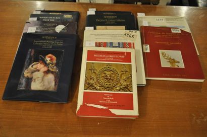  Lot de 10 catalogues de vente: Collection du Marquis de G (Château de Terraube)...