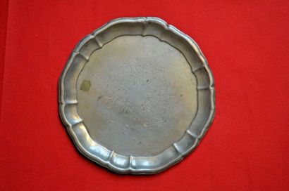 null Plat rond en argent, 350 gr environ