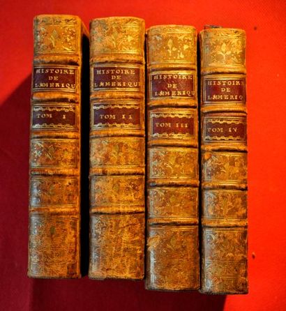 William ROBERTSON. Histoire de l'Amérique, chez Panckoucke à Paris 1778 (1ere édition)....