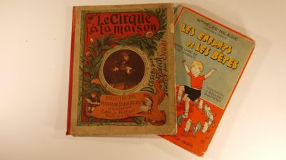 null Deux livres : Le cirque à la maison - édition Hetzel - Les Enfants et les Bêtes...