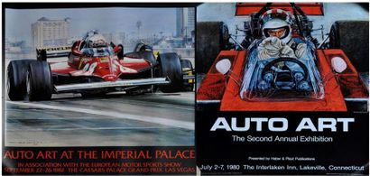 Lot de deux affiches Auto Art 1980 et 1982....