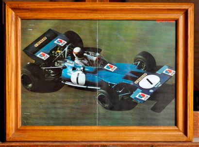 null TYRELL. Lot de 7 posters encadrés: Tyrrell 009 Candy N° 3, Pironi. Poster encadré....