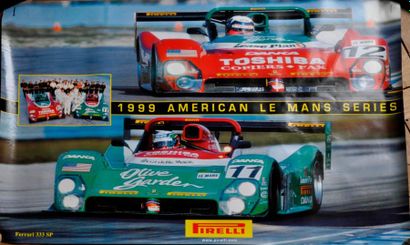 null Lot de deux posters, Prost F1 et Ferrari 333 SP, 79x60cm et 97x67cm