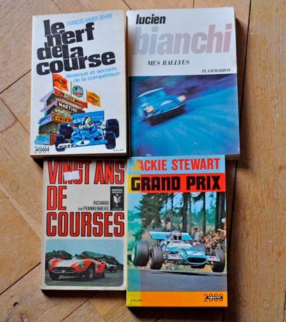 null Lot de 4 livres sur la compétition: Mes rallyes par Lucien Bianchi + Le Nerf...