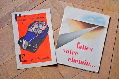null Brochure Renault "Faites votre chemin" + 1 feuillet, années 1930