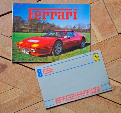 null Livret Ferrari 1984 + 1 carnet d'entretien Ferrari 8 cylindres