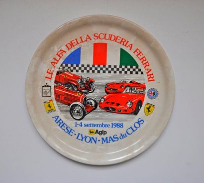 null Assiette commémorative Alfa/Ferrari 1988