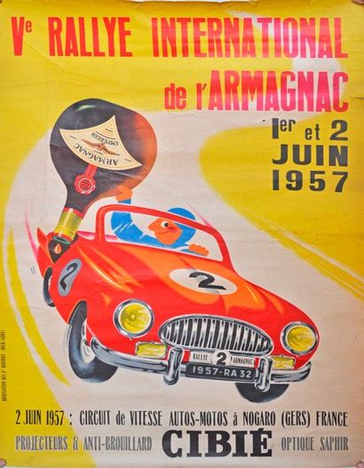 Affiche originale du Rallye International...