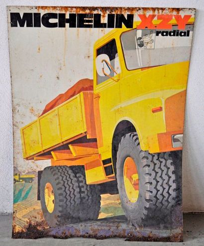 null Plaque publicitaire pneus Michelin XZY Radial (80x60cm)