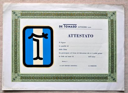 null Attestation De Tomaso