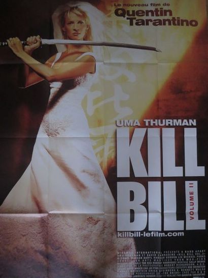 null "KILL BILL volume II" de Quentin Tarentino avec Uma Thurman. Affiche 1,20 x...