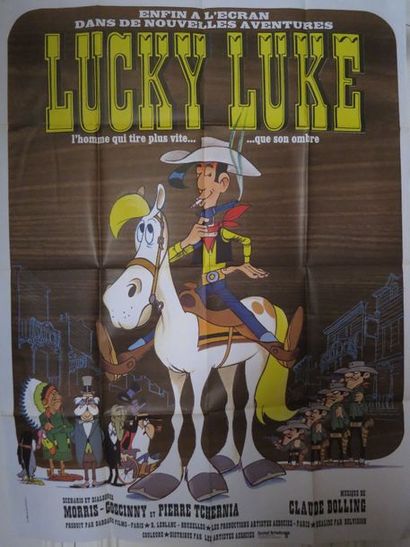 null "LUCKY LUKE" film d'animation de Morris, Goscinny et, Pierre Tchernia. Affiche...