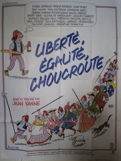 null "LIBERTE, EGALITE, CHOUCROUTE" de et, avec Jean Yanne, Jean Poiret, Ursula Andress...