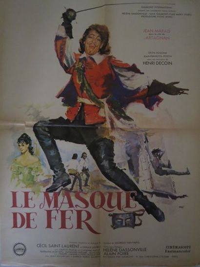null "LE MASQUE DE FER" de Henri Decoin avec Jean Marais.	Affichette 0,60 x 0,80....