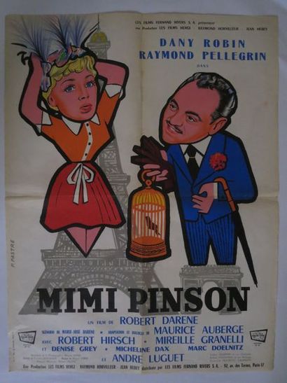 null "MIMI PINSON" de Robert Darene avec Dany Robin, Raymond Pellegrin. Affichette...