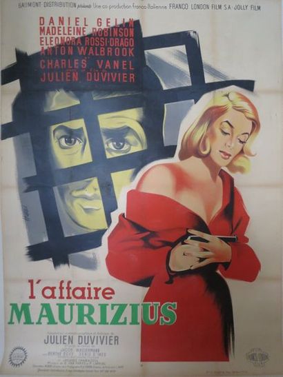  "L'AFFAIRE MAURIZIUS" de Julien Duvivier avec Eleonora Rossi Drago, Daniel Gelin....