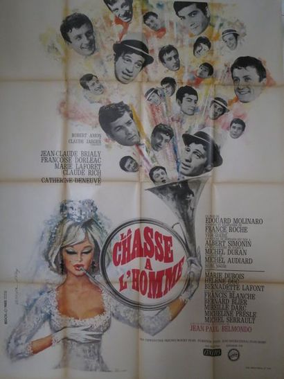 null "LA CHASSE À L’HOMME" (1964) de Edouard Molinaro avec Marie Dubois, Jean-Paul...