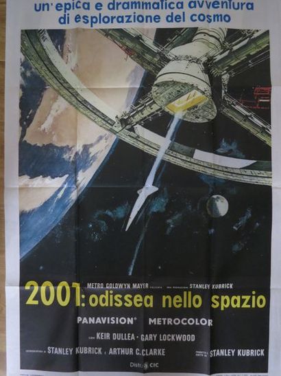 null "2001, ODYSSÉE DE L’ESPACE" de Stanley Kubrick avec Keir Dulea.	Affiche italienne....