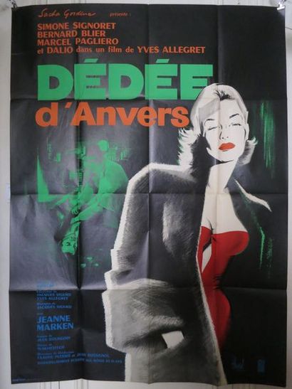 null "DÉDÉE D’ANVERS" de Yves Allegret avec Simone Signoret, Bernard Blier.	Affiche...