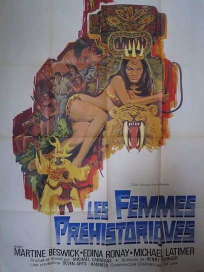 null "LES FEMMES PRÉHISTORIQUES" de Michael Carreras pour Hammer Films. Avec Martine...