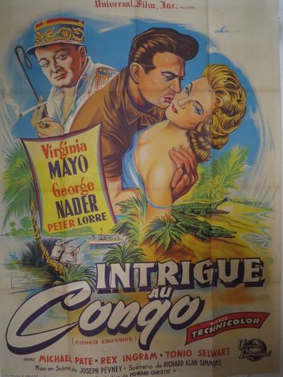 null "INTRIGUE AU CONGO" de Joseph Pevney avec Virginia Mayo, Peter Lorre, George...