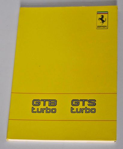 Owner's Manual GTB GTS Turbo N° 55/89 GT...