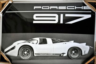 null Plaque en émail Porsche 917 éditée par Porsche. Certificat d'authenticité et...