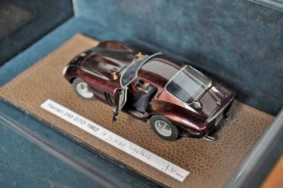 null J. BRAUER. Exceptionnelle miniature de la Ferrari 250 GTO 1962, châssis 3451GT...
