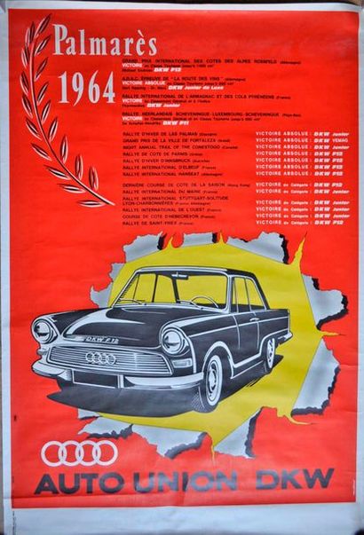 null Affiche palmarès DKW 1964 (120x80cm)