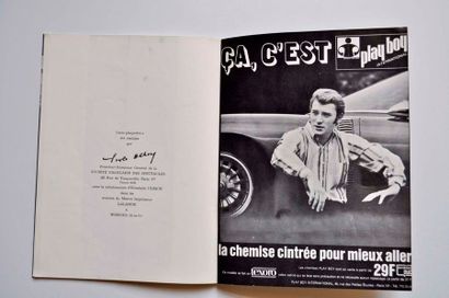 Johnny HALLYDAY Programme Johnny Hallyday avec encart de la victoire de la Ford au...