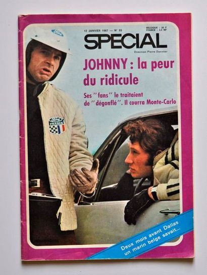 Johnny HALLYDAY Numéro du 12/01/1967 Spécial Mag Johnny "la peur du ridicule" couverture...