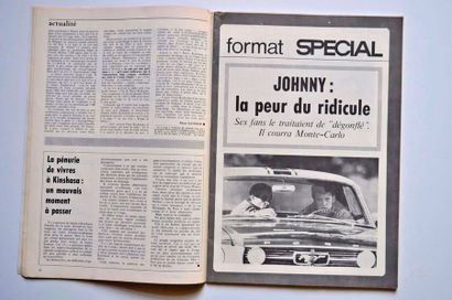 Johnny HALLYDAY Numéro du 12/01/1967 Spécial Mag Johnny "la peur du ridicule" couverture...