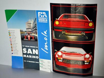 Lot de 2 affiches: Ferrari 308 Quattrovalvole...