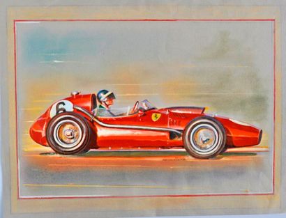 null VISPE. Mike Hawthorn, tirage, reproduction (30x40cm)