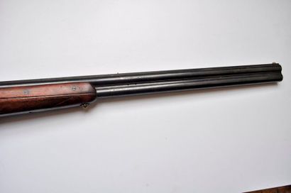 PICASSO MERKEL Freres. Fusil de chasse calibre 22 N° de série 67694 à 2 canons superposés....