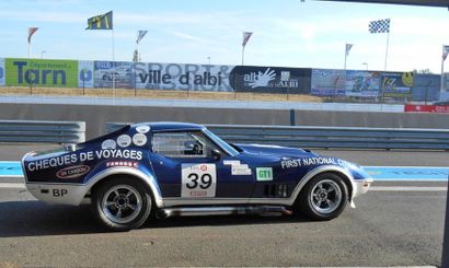 CHEVROLET CORVETTE STINGRAY GR. IV, FIA, EX. ANDRUET- 1969 La voiture présentée est...