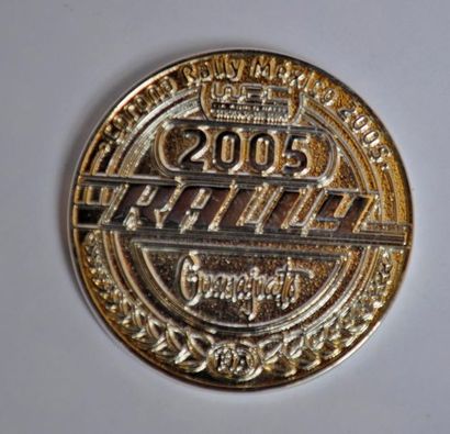  Médaille en métal Rallye du Mexique 2005- champions du monde de rallyes WRC, Diam....