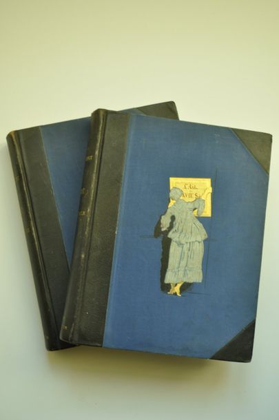 Jules et Edmond DE GONCOURT. L'Art du XVIII° Siècle. 2 volumes. QUANTIN Paris 1880...