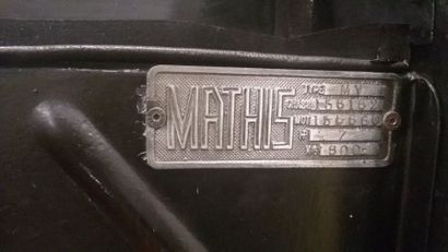 MATHIS (vers 1927) 

Type MY

Châssis 156162

Carte grise française

Émile Mathis,...