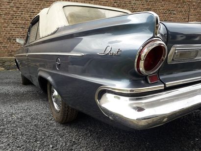 DODGE DART Cabriolet 1963 N° de Série : 7432562979
Produite de 1960 à 1976 en 4 générations,...