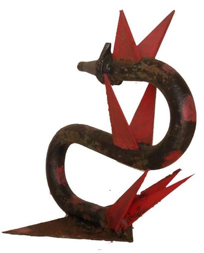 null Jean Joseph Sixte de MARLIAVE - TOULOUSE (1918-1999) Serpent. Ht: 60cm Larg:...