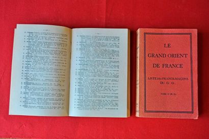 Le Grand Orient de France. Liste de Francs-Maçons...