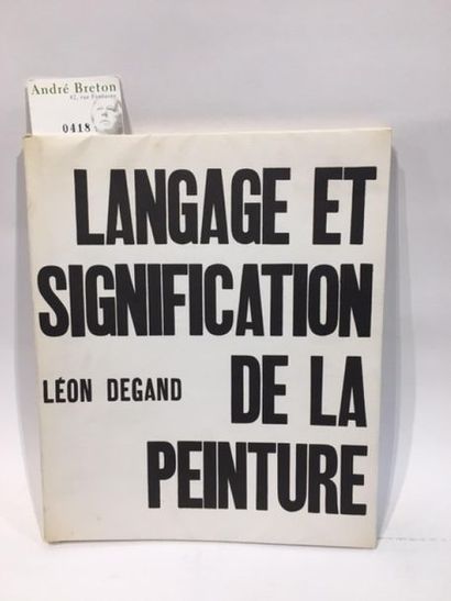  Langage et signification de la Peinture, Léon Degand, Edition de l Architecture... Gazette Drouot