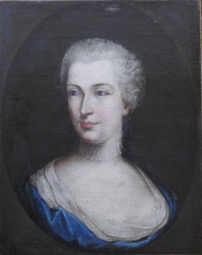 null Ecole Française du XVIII° siècle
Portrait de femme
Huile sur toile
48 x 38 ...
