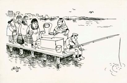 null ALIDOR

La pêche

Illustration humoristique

Encre de chine signée en bas à...